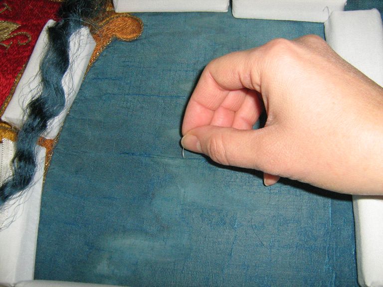 particolare del consolidamento ad ago